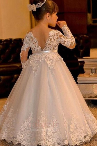 Robe de fille de fleur Longueur Cheville Décolleté Dans le Dos - Page 2