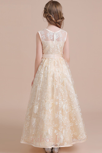 Robe de fille de fleur Sans Manches Manquant Petit collier circulaire - Page 2