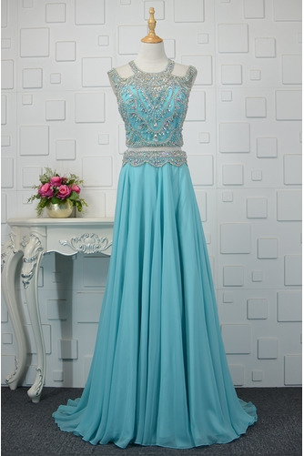 Robe de soirée Fête Elégant Longue Trou De Serrure Petit collier circulaire - Page 8