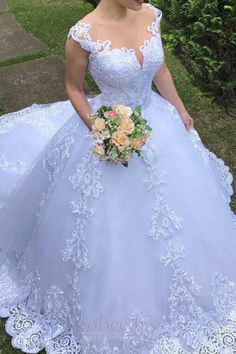 Robe de mariée Ancien Gazer Col de chemise t Salle Naturel taille - Page 3