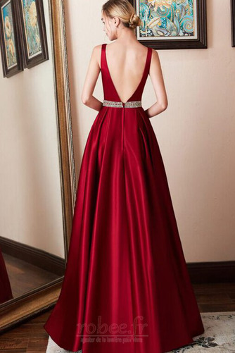 Robe de soirée Vintage Vente A-ligne Satin Longueur de plancher - Page 2