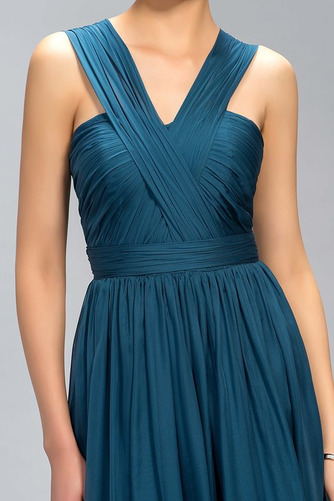 Robe de demoiselle d'honneur A-ligne Corsage plissé Elégant - Page 4