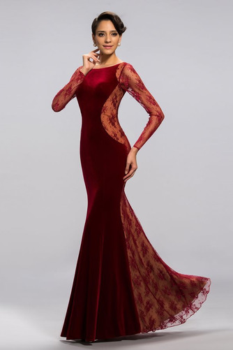 Robe de soirée Traîne Courte Formelle Fermeture à glissière Dentelle - Page 2