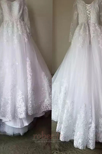 Robe de mariage Éternel Col en V A-ligne Naturel taille Chaussez - Page 2