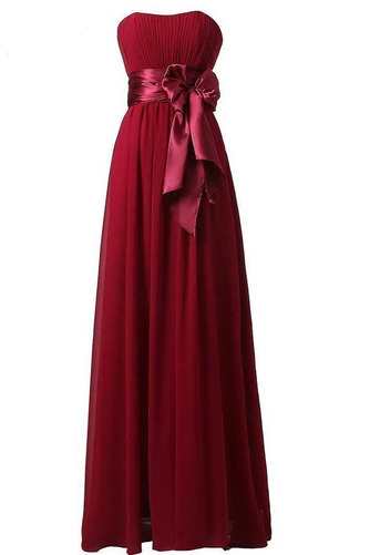 Robe de demoiselle d'honneur Chiffon taille haut Été haut bustier tube - Page 3