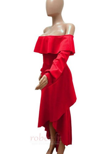 Robe de cocktail Asymétrique Manche de T-shirt Drapé Norme Manche Longue - Page 7