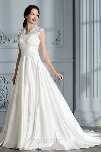 Robe de mariée Dentelle Triangle Inversé Naturel taille Elégant - Page 5