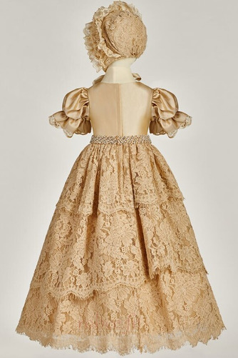 Robe de fille de fleur Orné de Nœud à Boucle Chapeau Longue Cérémonie - Page 5