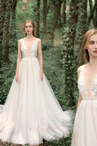 Robe de mariage gossamer A-ligne vogue Manquant Été Perler Naturel taille - Page 3