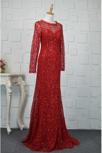Robe de soirée Longue Col Bateau Près du corps Paillettes Manquant - Page 2
