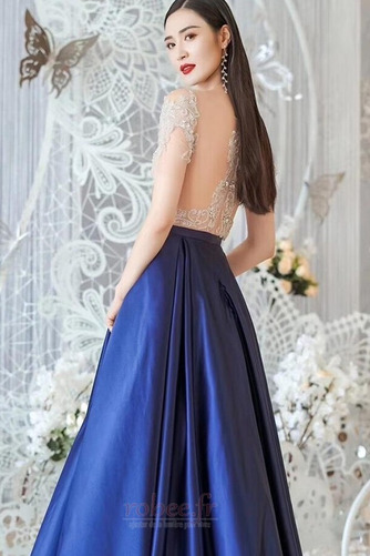 Robe de bal Manche Courte Fourreau Avec Bijoux Longueur de plancher - Page 5