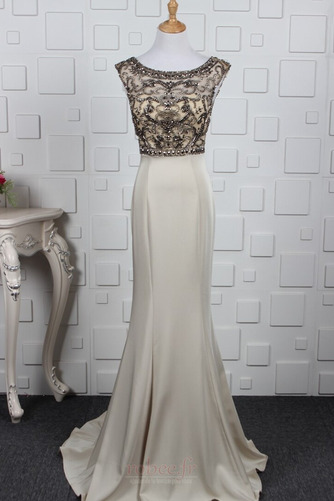 Robe de soirée Mince Maigre Naturel taille Perlé Spandex Col Bateau - Page 7
