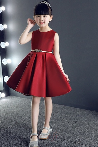 Robe de fille de fleur aligne Sans Manches Longueur de genou - Page 4