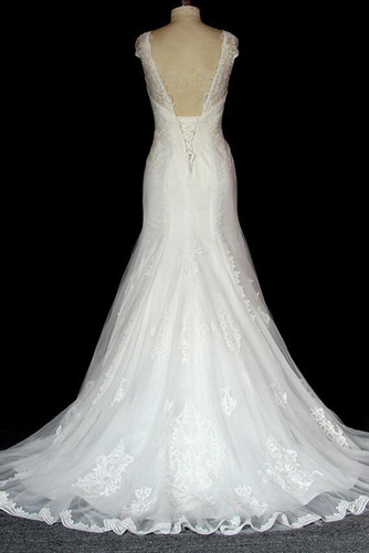 Robe de mariée Dentelle Sans Manches Sirène Salle des fêtes Lacez vers le haut - Page 2