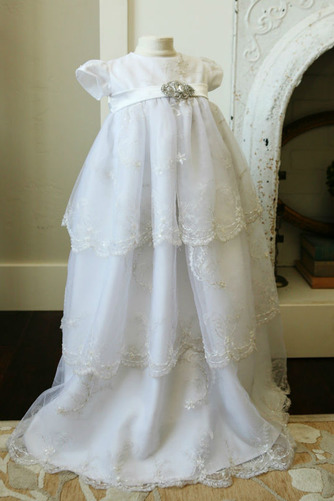 Robe de fille de fleur Princesse Longue Dentelle Bébé Lanterne - Page 1