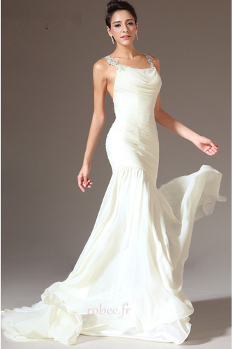 Robe de soirée Naturel taille Printemps Manquant Près du corps - Page 1