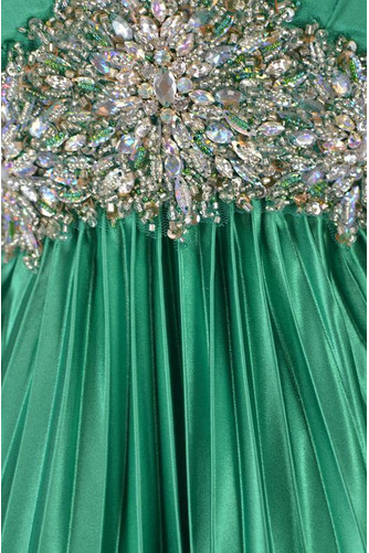 Robe de bal Dos nu Étirer Satin Col en V Empire Luxueux Automne - Page 3
