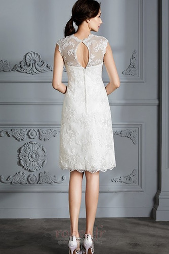 Robe de mariée Manquant Longueur de genou Petit collier circulaire - Page 2