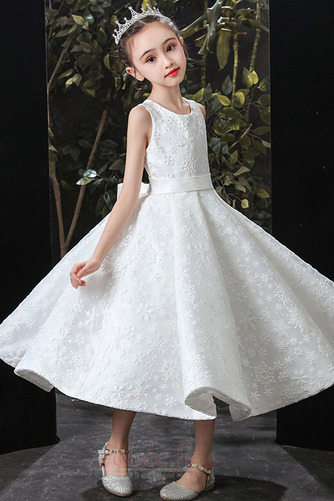 Robe de fille de fleur Balançoire Couvert de Dentelle Sans Manches - Page 3