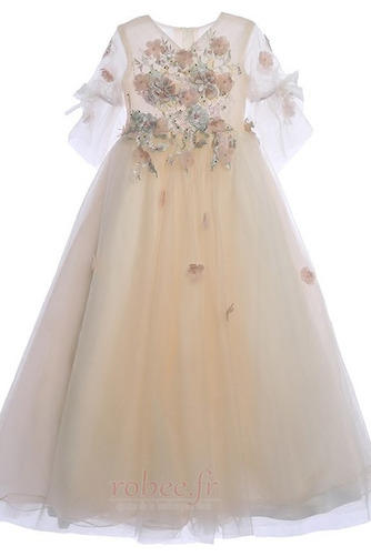 Robe de fille de fleur A-ligne Fermeture à glissière Formelle - Page 6