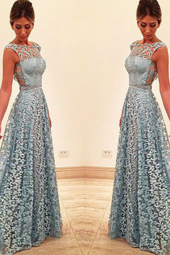 Robe de soirée Epurée Dentelle Rosée épaule Longueur de plancher - Page 2