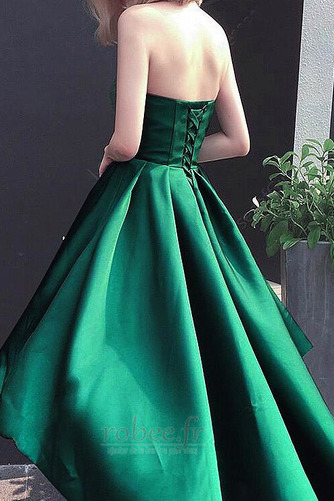 Robe de bal col coeur Poire Naturel taille Haut Bas Soie Laçage - Page 2