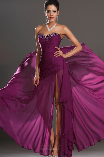 Robe de bal Sans Manches Col en Cœur Taille chute Milieu Glamour - Page 2