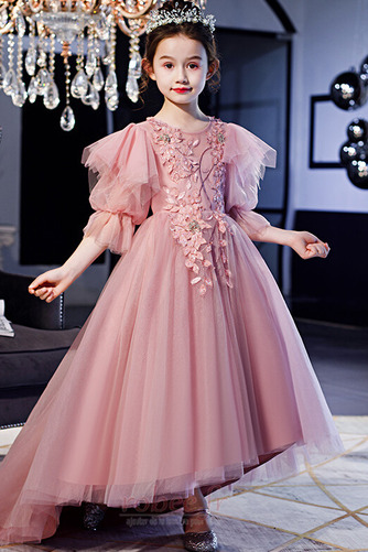 Robe de fille de fleur Décalcomanie Balançoire Manche Courte - Page 5