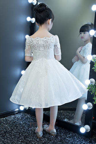 Robe de fille de fleur Printemps Montrer Longueur de genou Formelle - Page 4