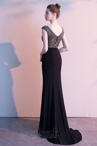 Robe de soirée Mince Maigre Naturel taille Perlé Spandex Col Bateau - Page 2