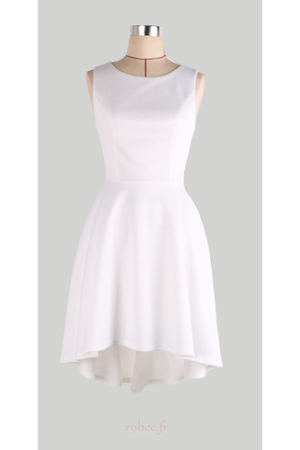 Robe de cocktail Drapé Soie Naturel taille Petit collier circulaire - Page 3