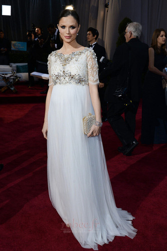 Robe de soirée Dolman Sleeves Longueur de plancher Naturel taille - Page 4