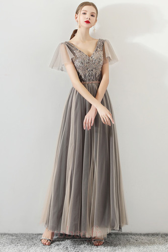 Robe de bal Longueur Cheville a ligne Fête Luxueux Drapé Laçage - Page 3