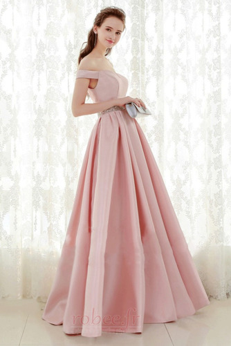 Robe de bal A-ligne Manche Courte Naturel taille Fermeture à glissière - Page 3