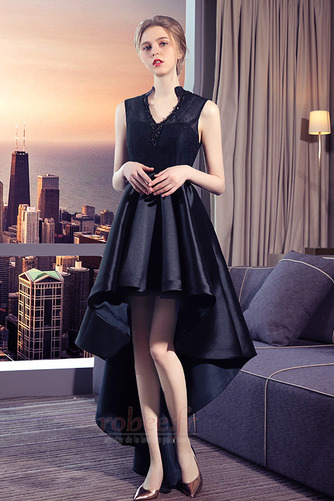 Robe de bal Dentelle Sans Manches Asymétrique Trou De Serrure - Page 3