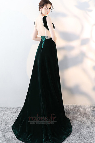 Robe de bal Automne Festin Petites Tailles Velours Longueur de plancher - Page 2