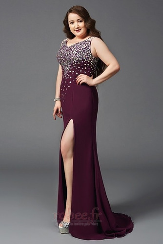 Robe de soirée Sans Manches Formelle Col en V À la masse Naturel taille - Page 4