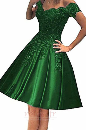 Robe de cocktail Longueur de genou Laçage Naturel taille Manche Courte - Page 8
