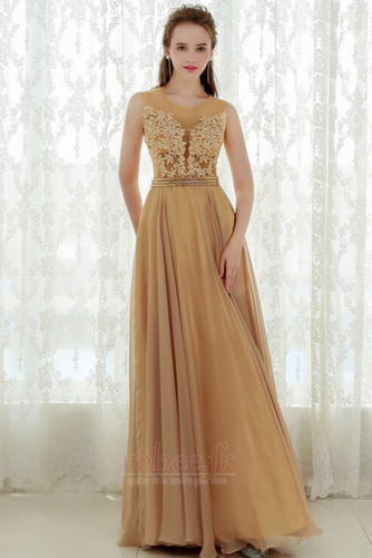 Robe de soirée a ligne Mousseline Printemps Cérémonial Naturel taille - Page 4