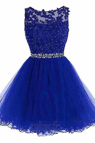 Robe de cocktail Vente Sans Manches Médium mini A-ligne Bleu - Page 15