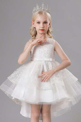 Robe de fille de fleur aligne gossamer Médium Fermeture à glissière - Page 1