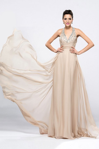 Robe de soirée Montrer Été Sans Manches Luxueux Corsage Avec Bijoux - Page 1