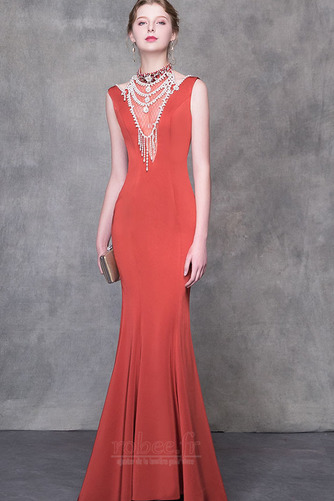 Robe de soirée Sans Manches Près du corps Dos nu Mariage Formelle - Page 5