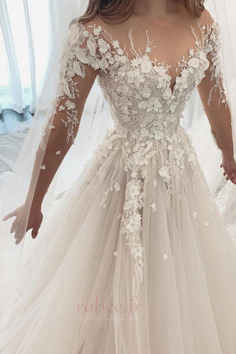 Robe de mariée Manche Longue Norme Manche Aérienne Cathédrale - Page 2