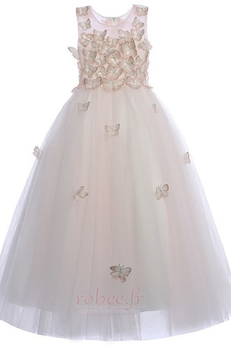 Robe de fille de fleur Formelle Naturel taille A-ligne Tulle - Page 6