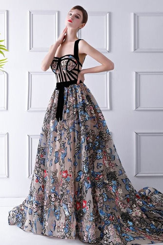 Robe de soirée Longue Classique Glissière Fête gossamer Naturel taille - Page 3