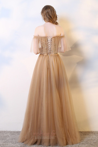 Robe de bal Longueur de plancher Chaussez Drapé Tulle Romantique - Page 2