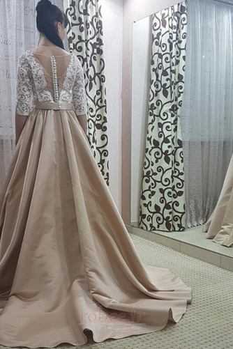 Robe de bal Hiver Traîne Courte Couvert de Dentelle Manche Aérienne - Page 2