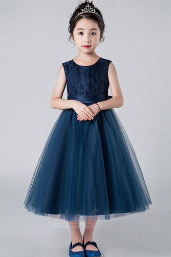 Robe de fille de fleur A-ligne Sans Manches Petit collier circulaire - Page 5