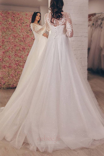 Robe de mariée Tulle Cérémonial Laçage Naturel taille Taille haute - Page 2